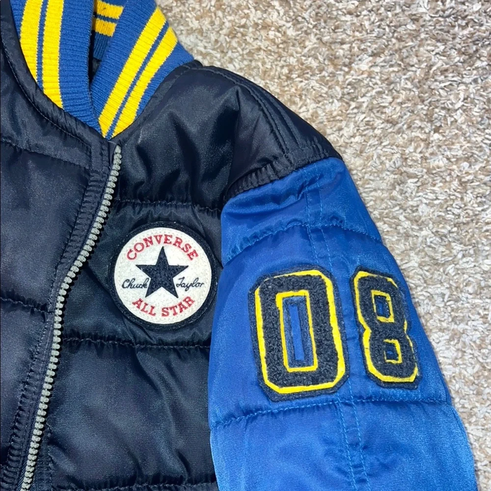 Converse‎ Blue and Black Puffer Jacket